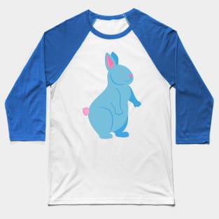 Happy Blue Bunny Baseball T-Shirt